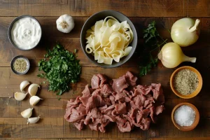 beef stroganoff without mushrooms ingredients