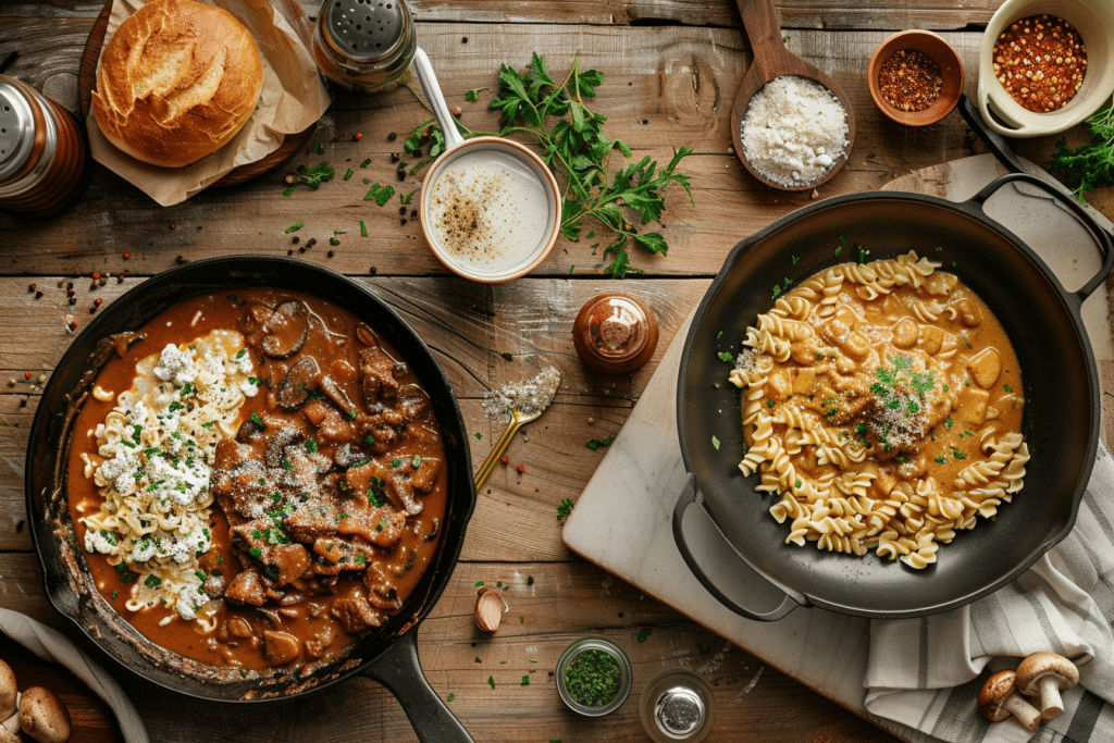 Is Beef Stroganoff the Same as Hamburger Helper